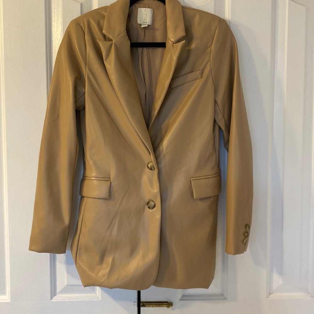 Joie faux leather blazer
